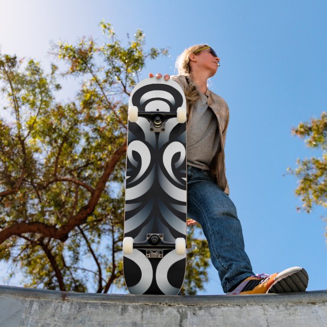 Minimal Zen Sacred Geometric Mandala Abstract Skateboard (Outdoor 1)