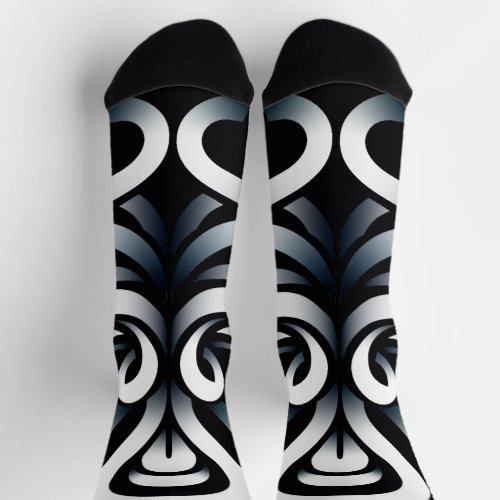 Minimal Zen Sacred Geometric Mandala Abstract Socks