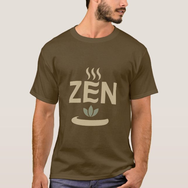 Minimal Zen Symbol Wellness Graphic T-Shirt (Front)