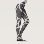 Minimalism Abstract Art Pattern Grey White Leggings<br><div class="desc">Bold And Stylish Abstract Art Minimalism Pattern Grey White Leggings to add to your sports outfits collection. A cool present / gift idea for all who love custom design unique items,  positive vibes,  art,  geometry,  psychedelic and organic theme etc. Yoga,  pilates,  gym,  workout,  running,  cycling etc.</div>