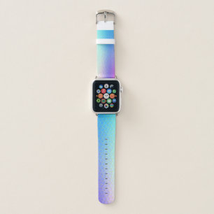 Minimalism Abstract Art Purple Pink Blue White Apple Watch Band