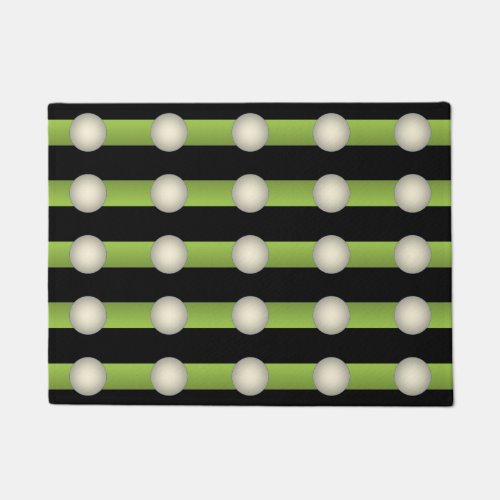 Minimalism Avant_Garde Lime Green and Indigo _ Doormat
