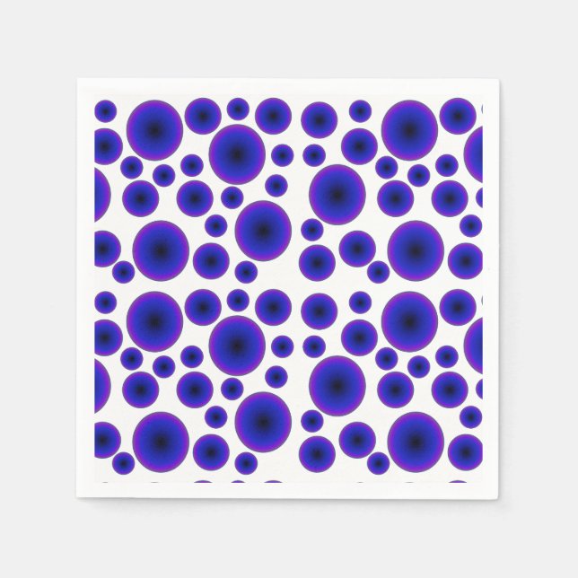 Minimalism Bright Purple Abstract Napkins (Front)