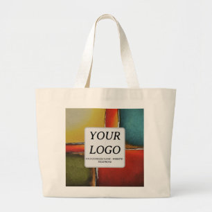 Minimalism Color Blocking Business Promotional Large Tote Bag