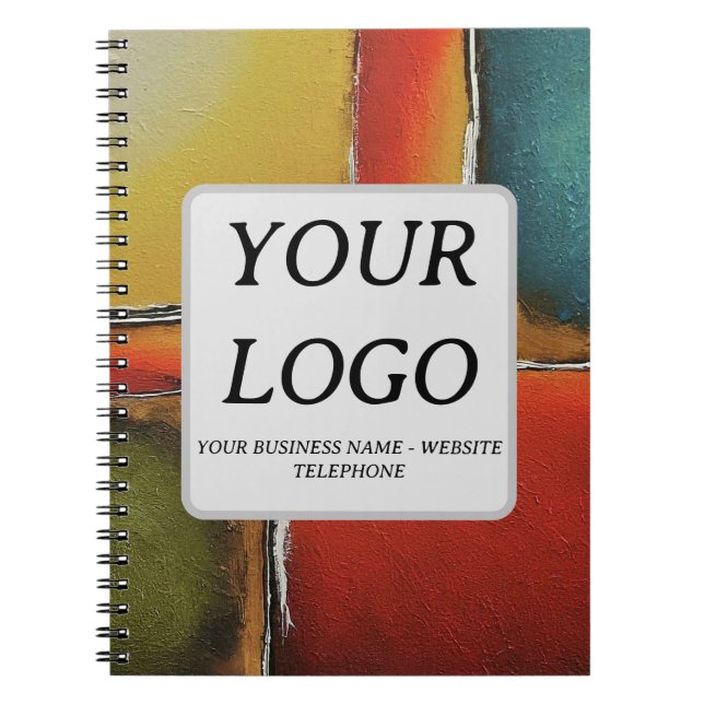 Minimalism Color Blocking Business Promotional Notebook (Front)
