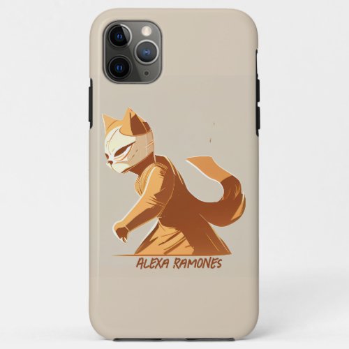 Minimalism Cute Ninja Cat iPhone 11 Pro Max Case