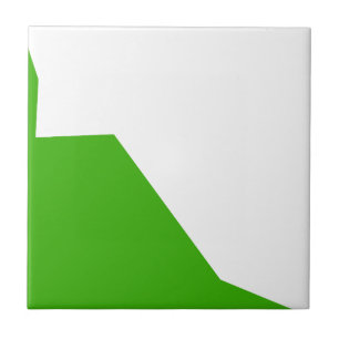 Minimalism Green White Ceramic Tile