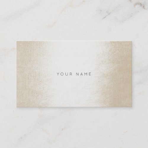 Minimalism Ivory Silver Pearl Gray White Vip Business Card