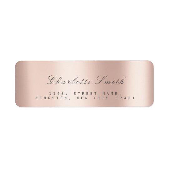 Minimalism Pink Rose Blush Return Address Labels