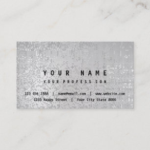 Minimalism Silver Gray Vip Consulting Finances Business Card