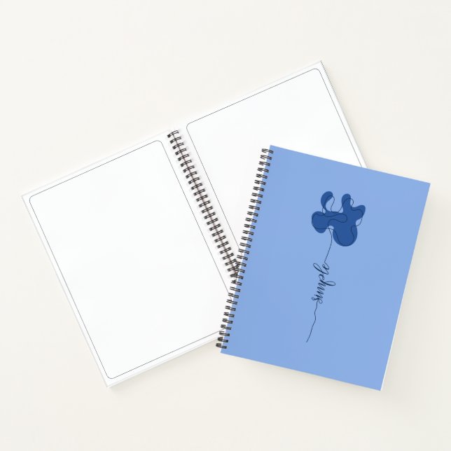 Minimalism Simple Flower Notebook (Inside)