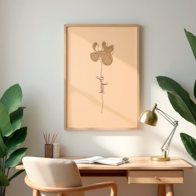 Minimalism Simple Flower Wall Art (Creator Uploaded)