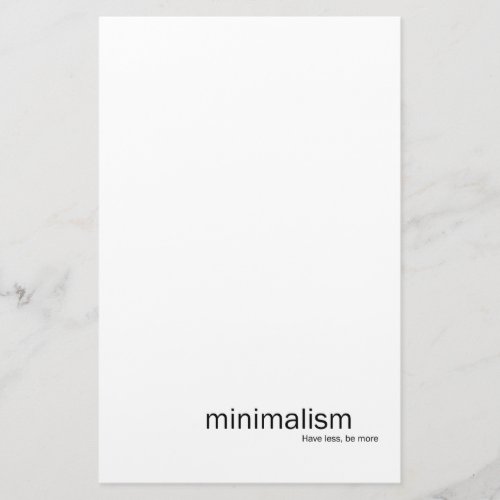 Minimalism Stationery