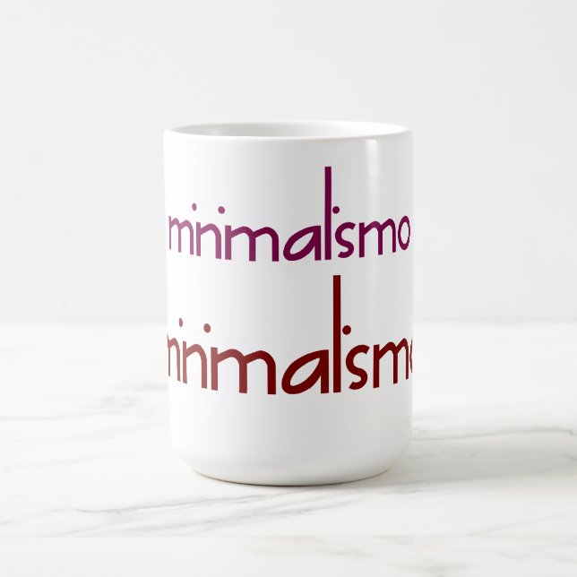 "Minimalismo Text Mug (Center)
