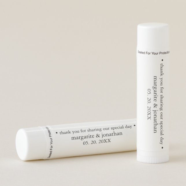 Minimalist-1 B&W Lip Balm (Front)