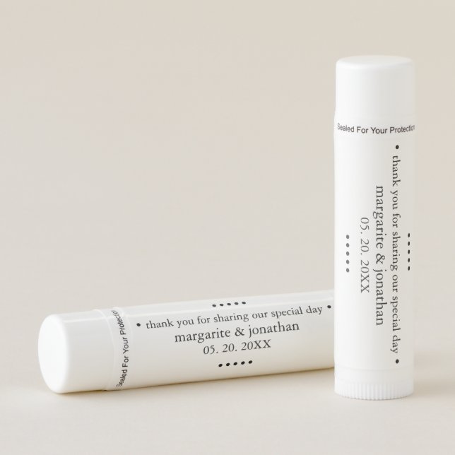 Minimalist-1 B&W Lip Balm (Front)