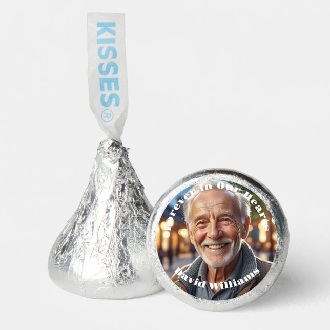 Minimalist 1 Special Photo Celebration of Life Hershey®'s Kisses® (Front)