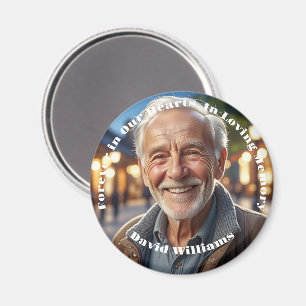 Minimalist 1 Special Photo Celebration of Life Magnet