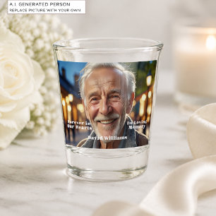 Minimalist 1 Special Photo Celebration of Life Shot Glass
