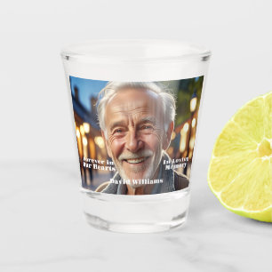 Minimalist 1 Special Photo Celebration of Life Shot Glass