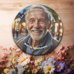 Minimalist 1 Special Photo Funeral Paper Plates