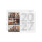Minimalist 2027 Calendar New Year 3 Photo Collage