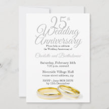 Minimalist 25th Wedding Anniversary