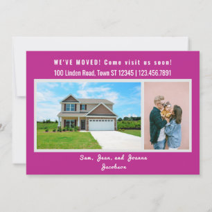 Minimalist 2 Photos We Moved Moving Announcement