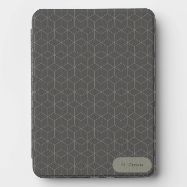 Minimalist 3D Cube Pattern  Kindle Cover (Front)