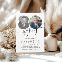 Minimalist 80th Birthday Party 2 Photo
