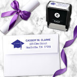 Minimalist 8th Grade Graduation Address Self-inking Stamp