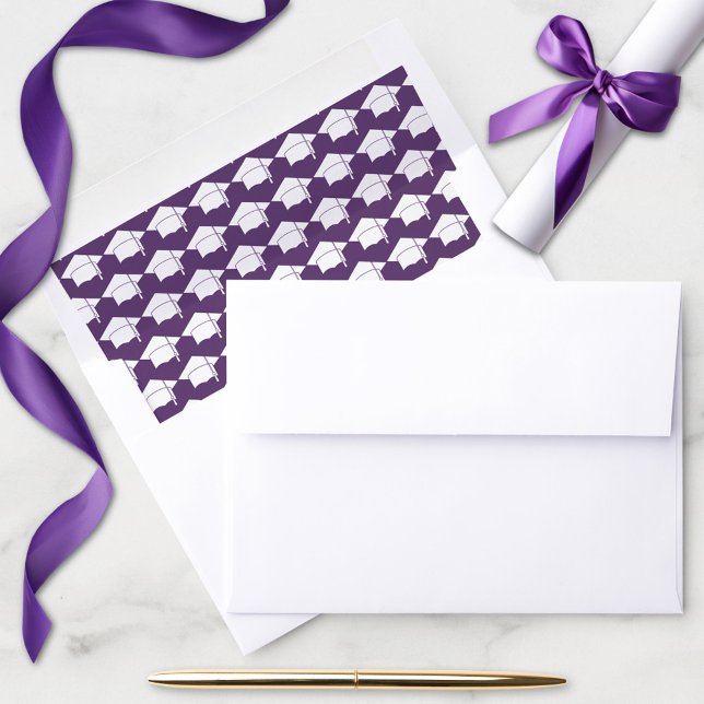 Minimalist 8th Grade Graduation Grad Cap Envelope Liner (Creator Uploaded)
