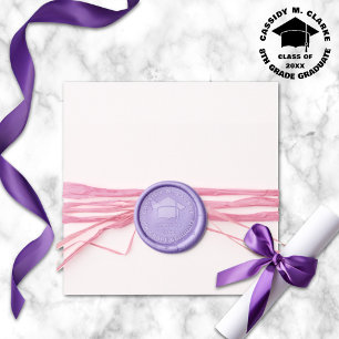 Minimalist 8th Grade Graduation Wax Seal Sticker