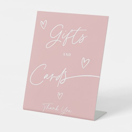 Minimalist A Sweet Girl Baby Shower Cards and Gift Pedestal Sign