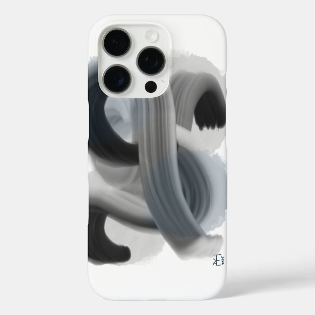 Minimalist Abstract Art iPhone 16 Pro case (Back)