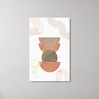Minimalist Abstract Boho Design Canvas Print