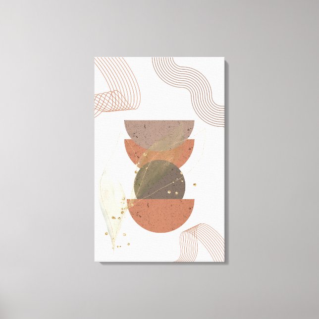 Minimalist Abstract Boho Design Canvas Print (Front)