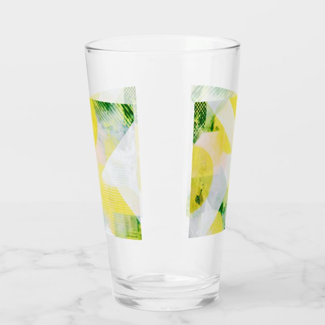 Minimalist abstract composition glass (Left)