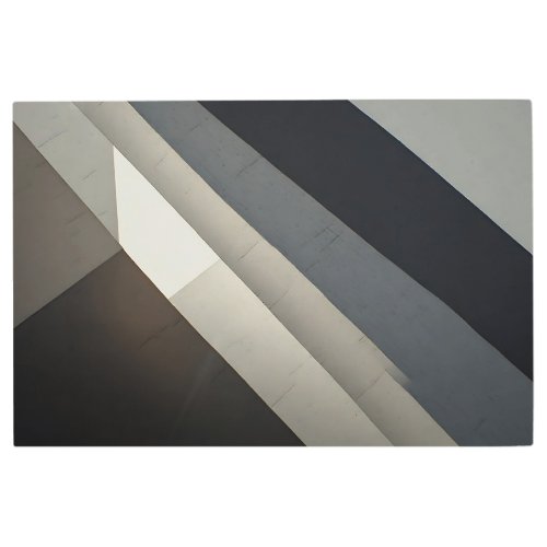 Minimalist Abstract Concrete Architecture Metal Print