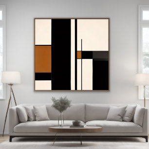 Minimalist Abstract Geometric Color Block Poster
