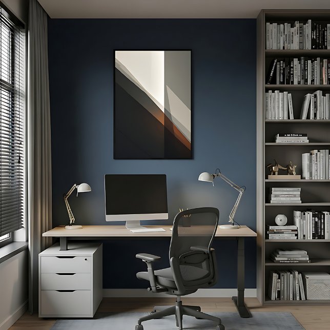 Minimalist Abstract Geometric Rust Poster (Creator Uploaded)