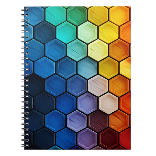Minimalist Abstract Honeycomb Pattern Notebook