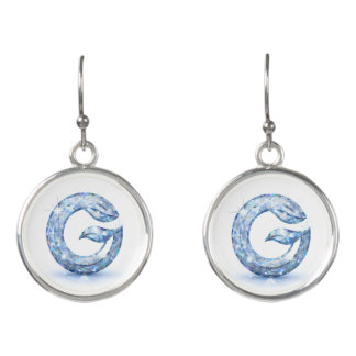 Minimalist Abstract Letter G  Earrings