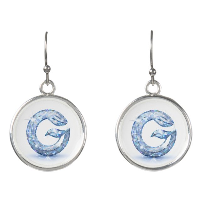 Minimalist Abstract Letter G  Earrings (Front)