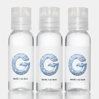 Minimalist Abstract Letter G – Modern Geometric De Hand Sanitizer