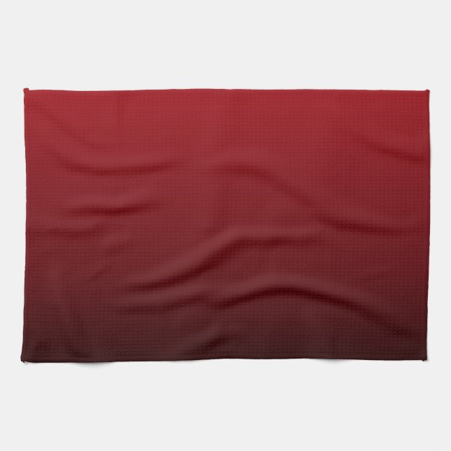 minimalist abstract marsala red burgundy maroon kitchen towel (Horizontal)