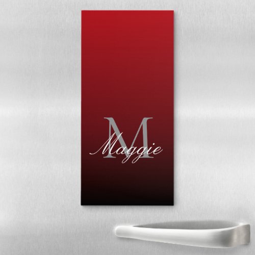 minimalist abstract marsala red burgundy maroon magnetic notepad