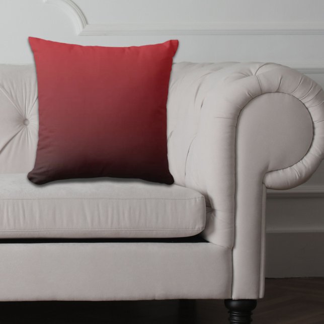 minimalist abstract marsala red burgundy maroon outdoor pillow (minimalist abstract marsala red burgundy maroon outdoor pillow)