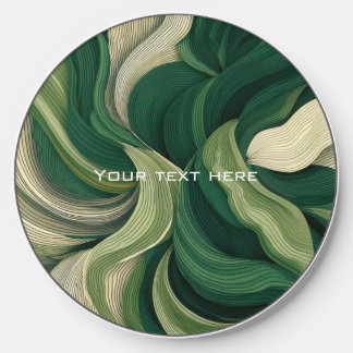 Minimalist Abstract Nature Earthy Green Botanical Wireless Charger