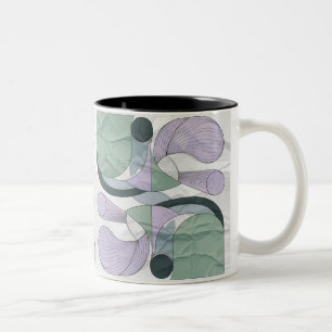 Minimalist Abstract Pattern Mug in Soft Pastels"